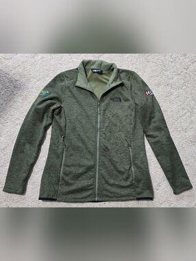 The North Face Skyline Full-Zip Womens Fleece Jacket Size M Green